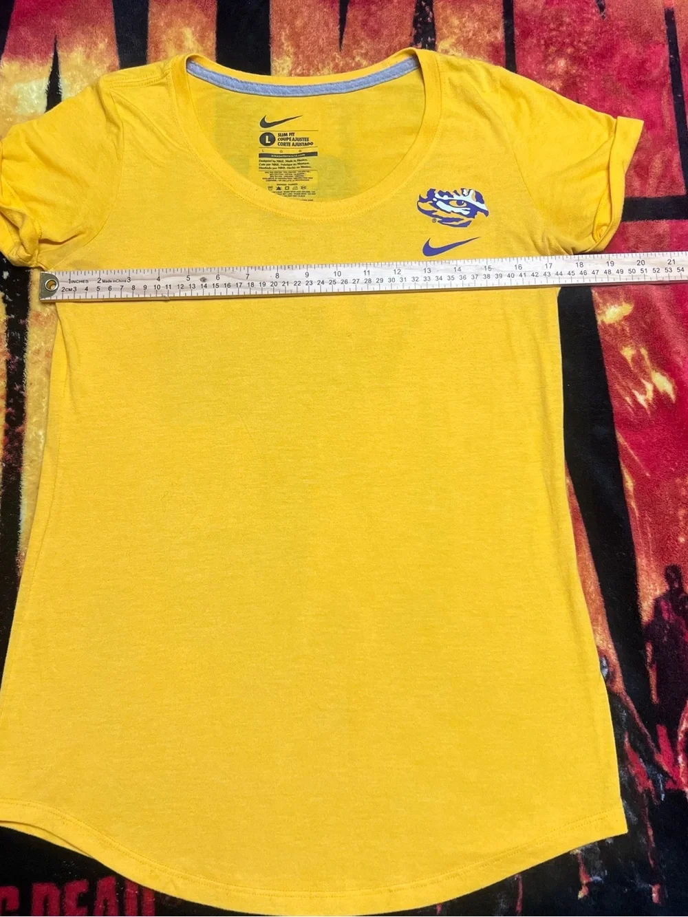 Nike LSU Tigers yellow & blue slim fit t-shirt